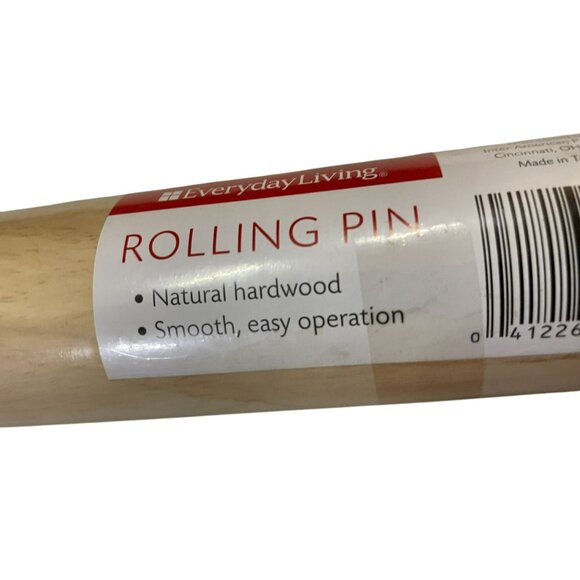 Everyday Living Rolling Pin NEW Natural Hardwood - Picture 5 of 8